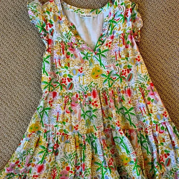 Roller Rabbit Multicolor Floral Midi Dress - Picture 1 of 5
